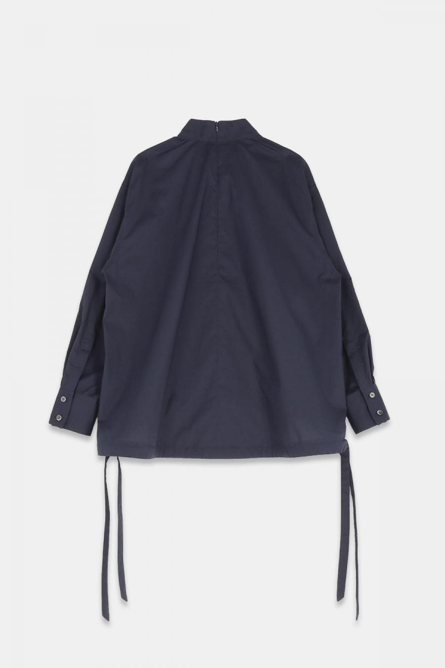 ハイネックプルオーバーブラウス　ブロードストレッチ