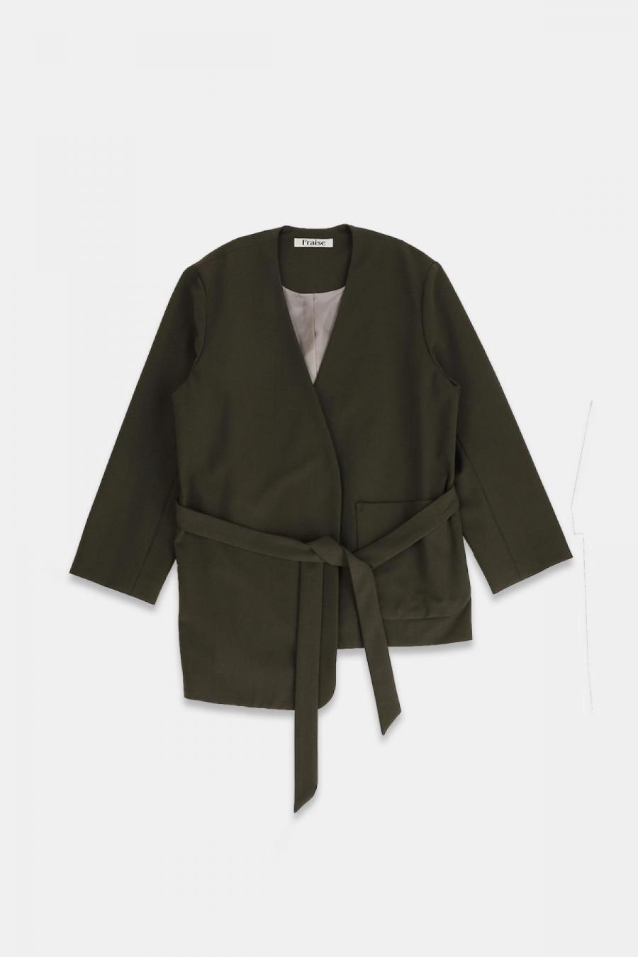 アシンメトリーガウンジャケット　2WAYトロ