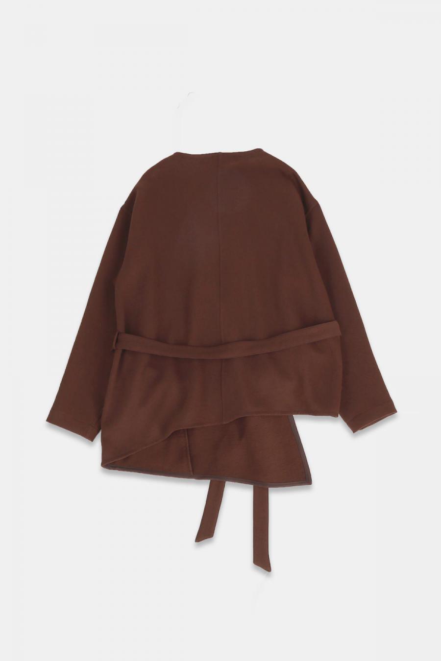 アシンメトリーガウンジャケット　アンティークジョーゼット