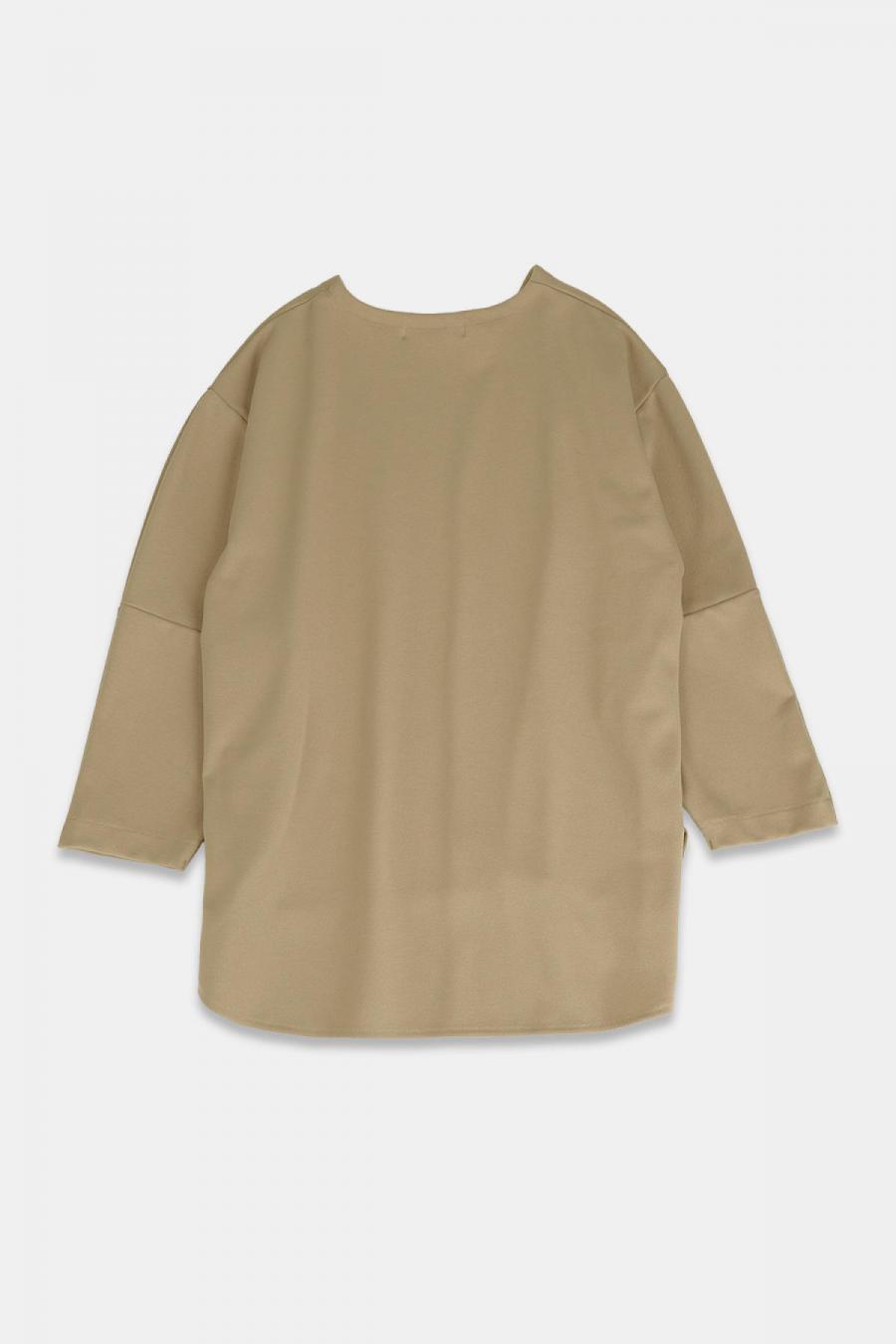 クルーネックプルオーバー　ストレッチカルゼ