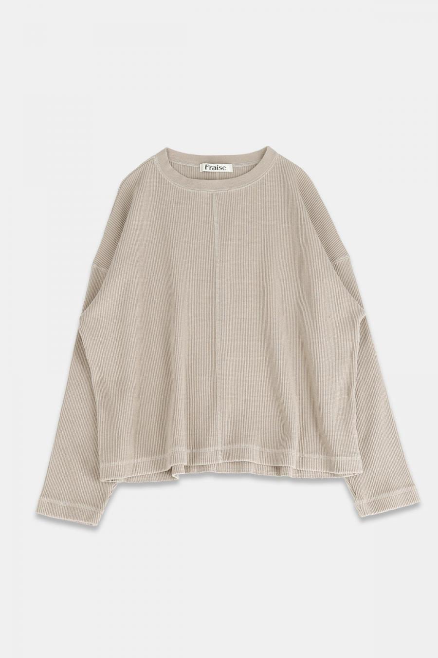 センター切替プルオーバー スーパーストレッチベアワッフル