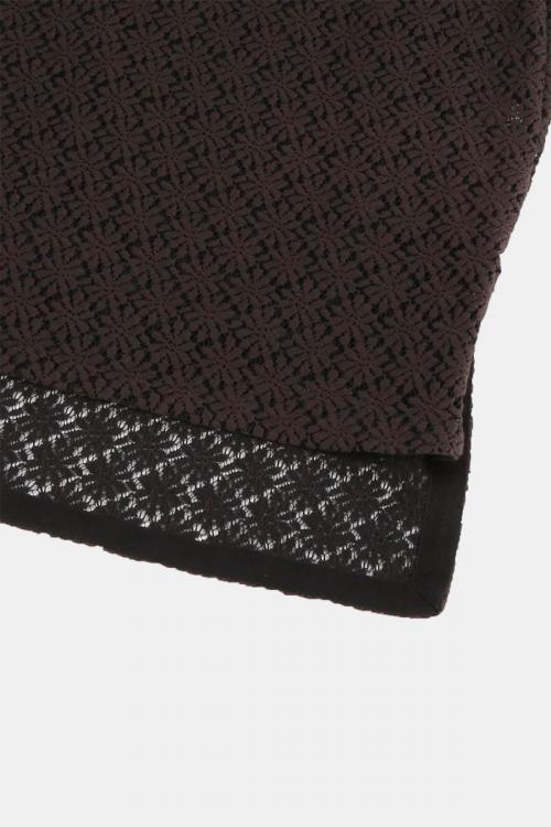 クルーネックプルオーバー　マーガレット柄レース