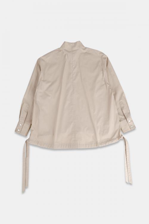 ハイネックプルオーバーブラウス　ブロードストレッチ