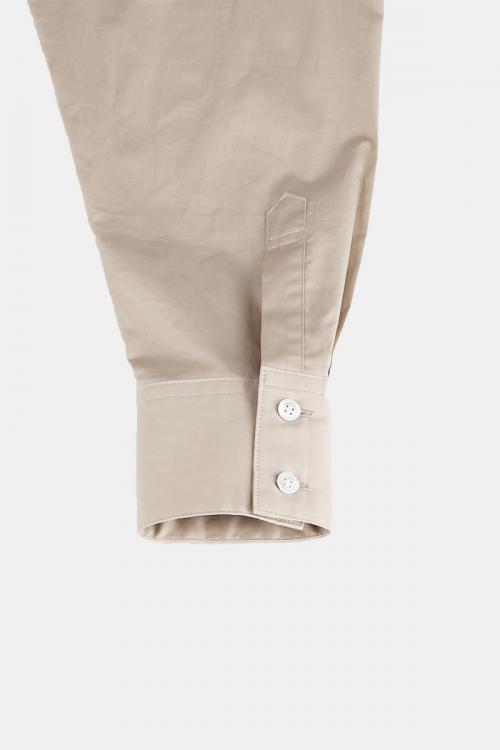 ハイネックプルオーバーブラウス　ブロードストレッチ