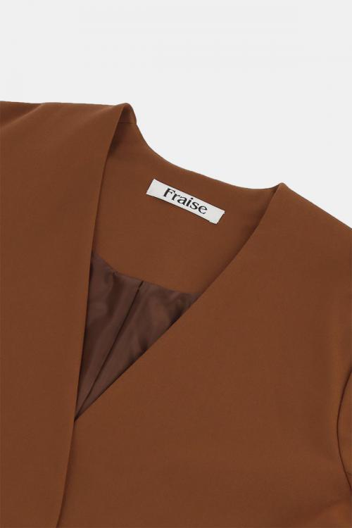 アシンメトリーガウンジャケット　2WAYトロ