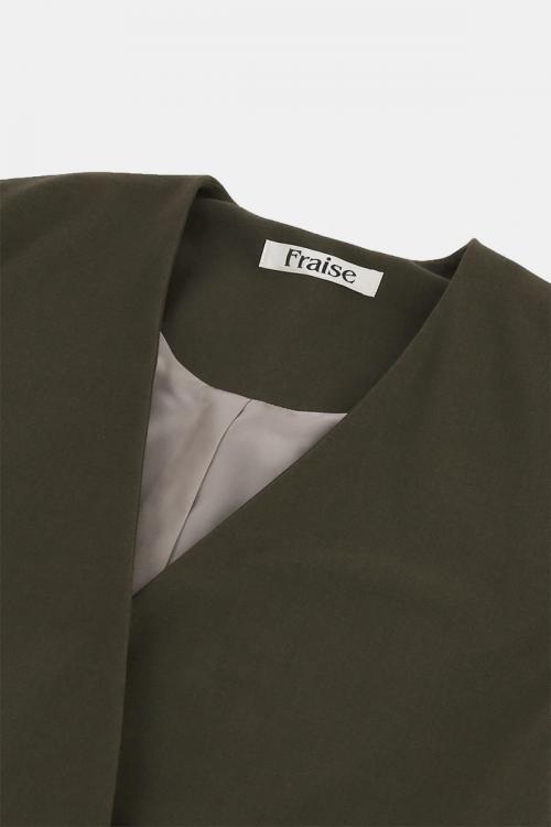 アシンメトリーガウンジャケット　2WAYトロ