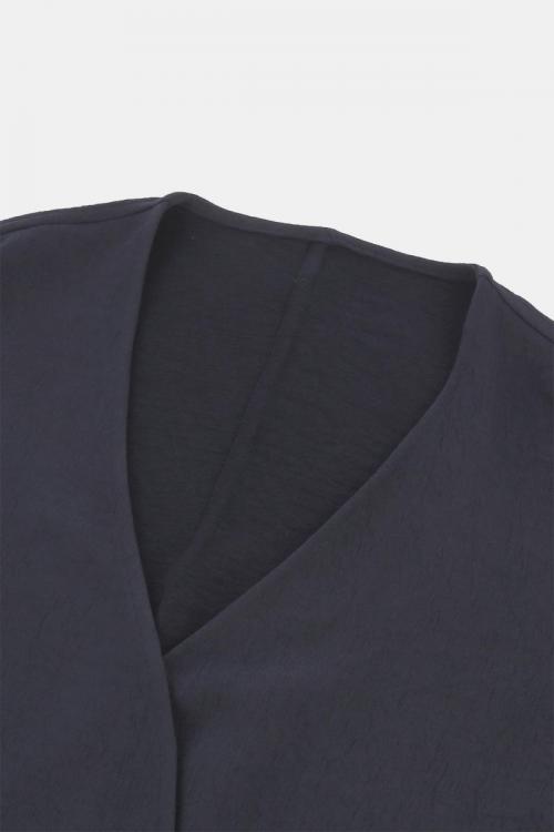 アシンメトリーガウンジャケット　アンティークジョーゼット