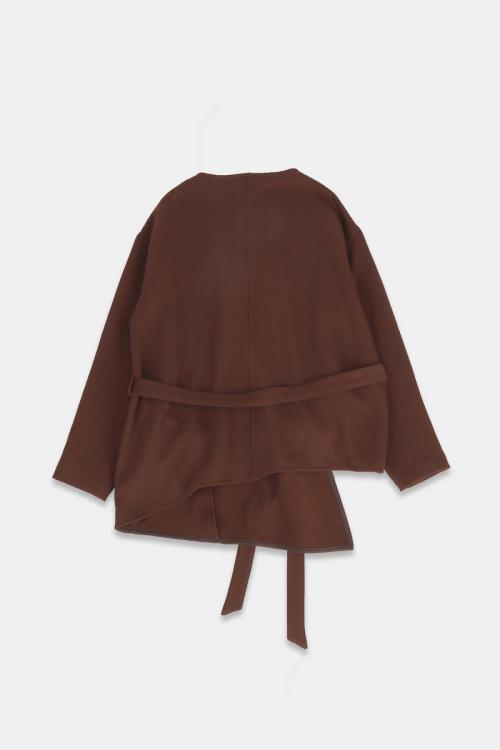 アシンメトリーガウンジャケット　アンティークジョーゼット