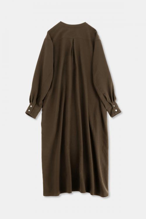 シャツワンピース　ドライツイルワッシャー