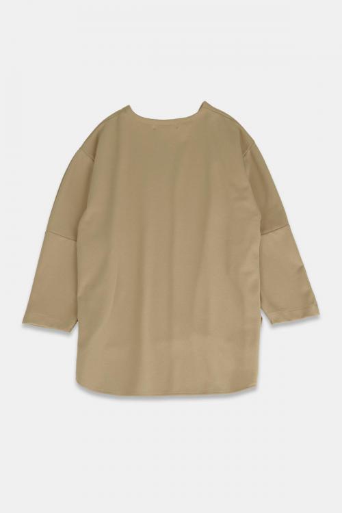 クルーネックプルオーバー　ストレッチカルゼ