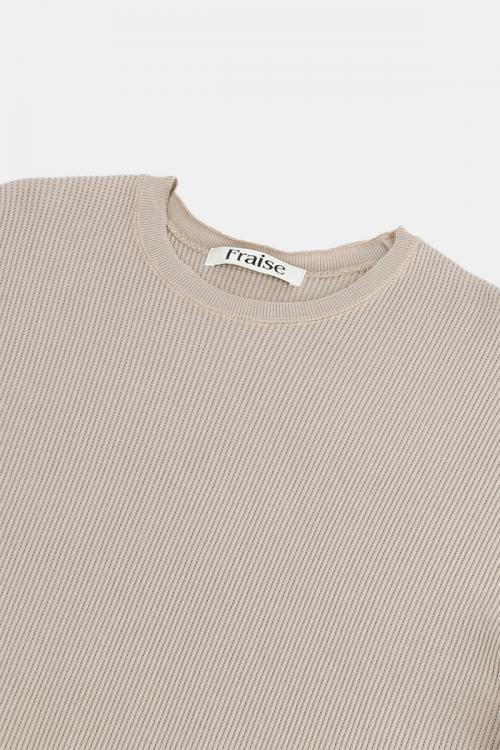 リラックスワンピース スーパーストレッチベアワッフル