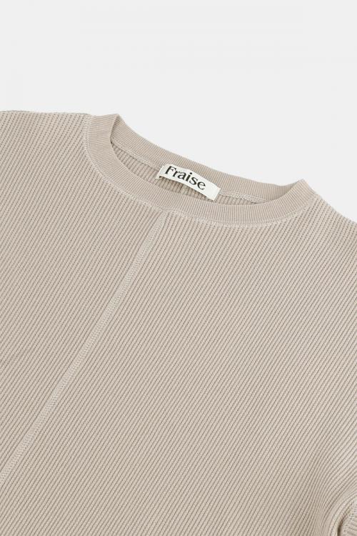 センター切替プルオーバー スーパーストレッチベアワッフル