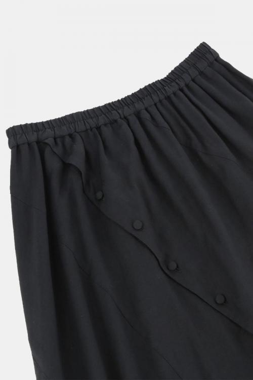 Asymmetric Flared Skirt Lace Switch 