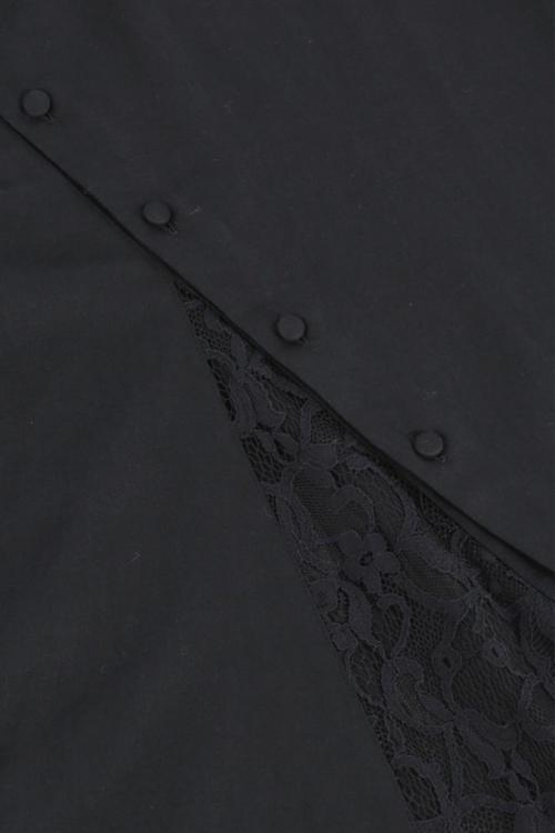 Asymmetric Flared Skirt Lace Switch 