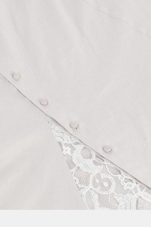 Asymmetric Flared Skirt Lace Switch 